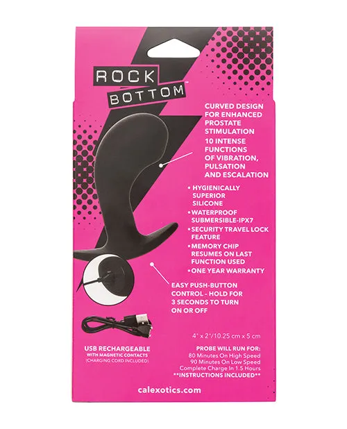 Rock Bottom Curved Prostate Probe Black California Exotic Novelties Anal