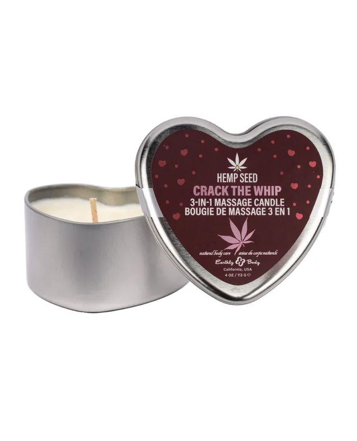 Earthly Body Female Sex Toys Earthly Body 2025 Valentines 3 in 1 Massage Heart Candle 47 oz Stiletto