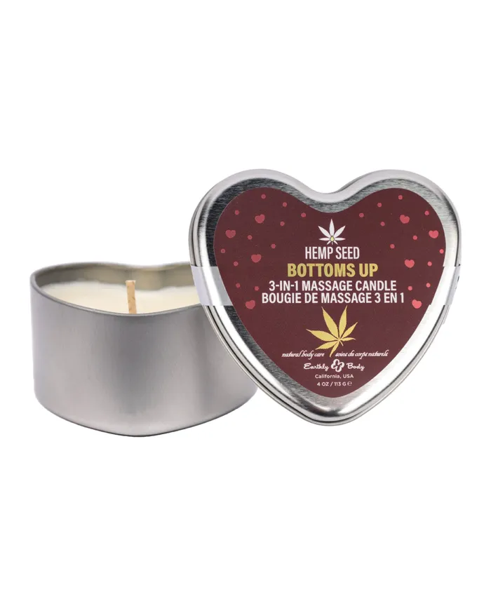 Earthly Body Female Sex Toys Earthly Body 2025 Valentines 3 in 1 Massage Heart Candle 47 oz Stiletto