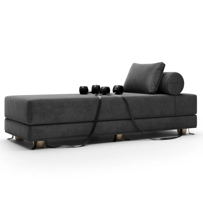 Liberator Liberator Black Label Divan Daybed with Microfiber Cuff Kit Bru Surf Turquoise Anal