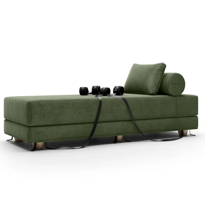 Liberator Liberator Black Label Divan Daybed with Microfiber Cuff Kit Bru Surf Turquoise Anal