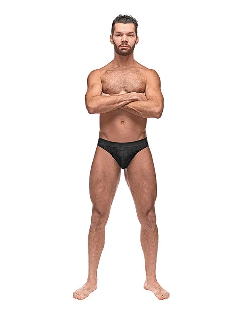 Male Power Semi Sheer Embossed Swirl Moonshine Hosiery