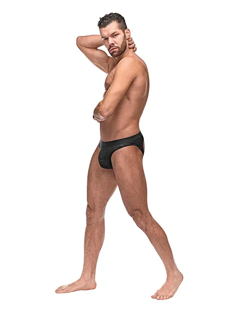 Male Power Semi Sheer Embossed Swirl Moonshine Hosiery